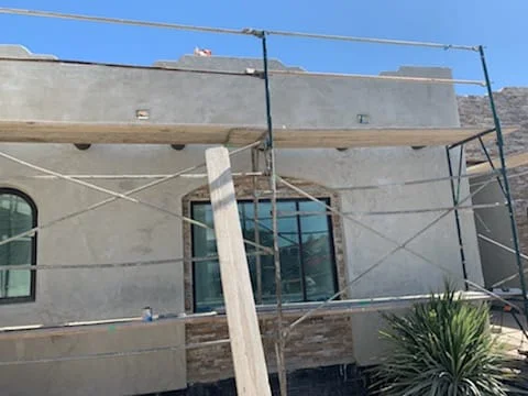 Fiber glass mesh polymer base cement