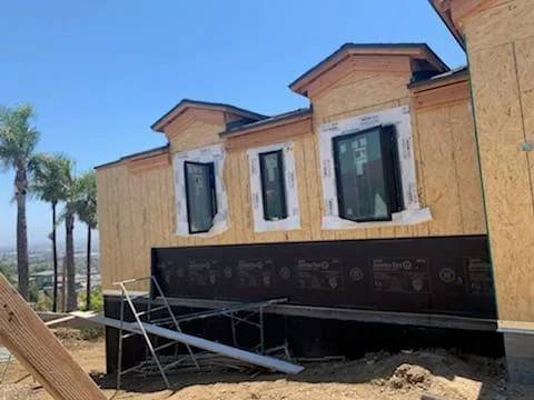 Lath and waterproofing